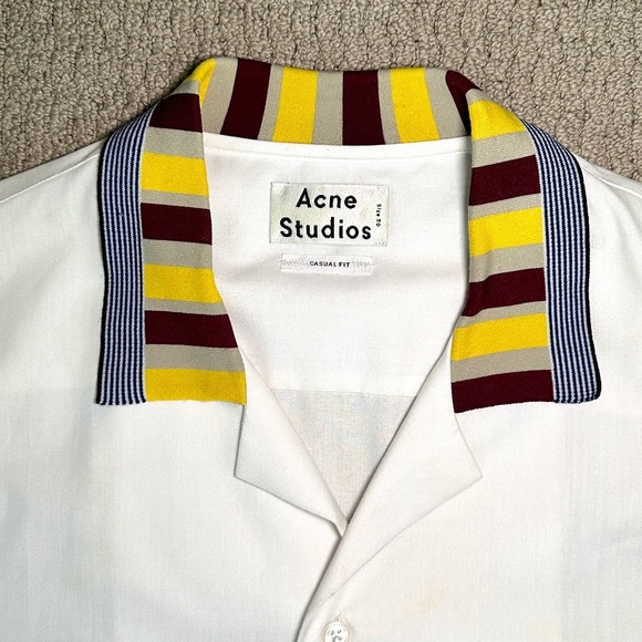 Acne Studios SS15 Ody Jaq Casual Short Sleeve Cuban Shirt - Picture 3 of 5